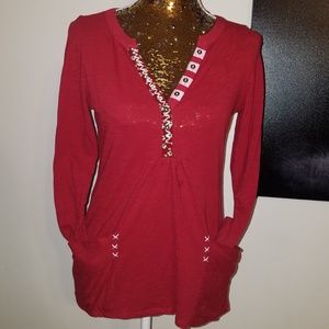 🌻Anthropologie Little Yellow Button Longsleeve